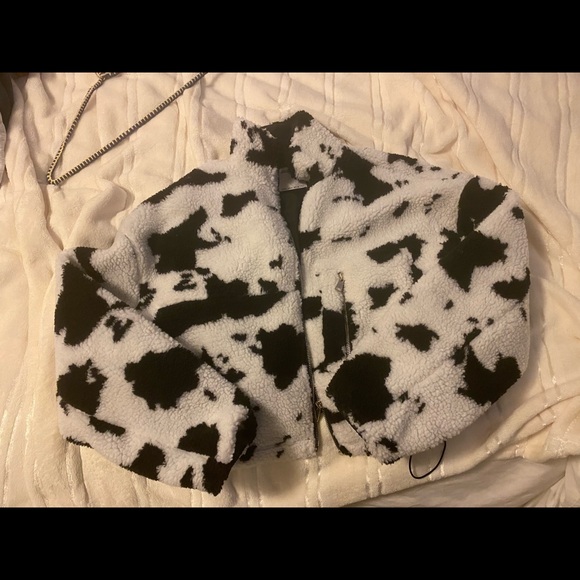 Cow print bombed jacket - Picture 2 of 2